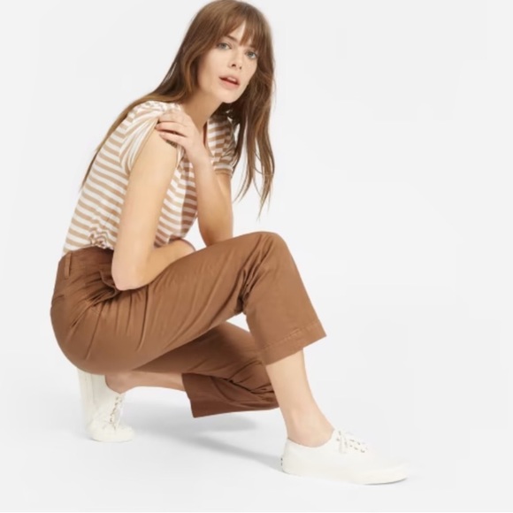 Everlane The Lightweight Relaxed Fit Chino Tan Khaki 0 - Picture 7 of 14